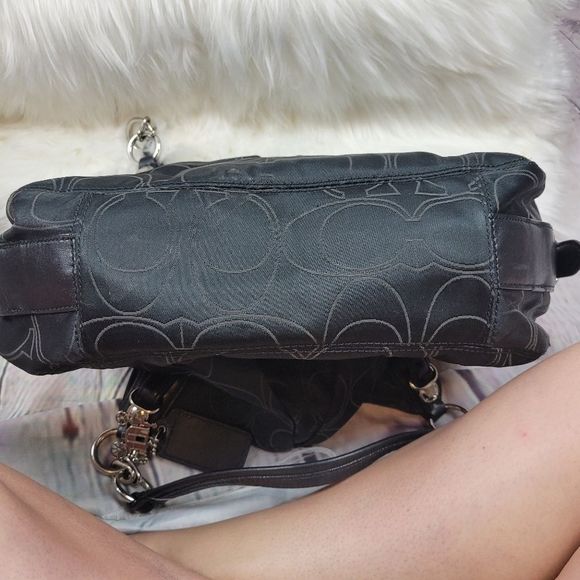 Coach Signature with Pleated Front, Shoulder bag Vintage - Picture 8 of 12